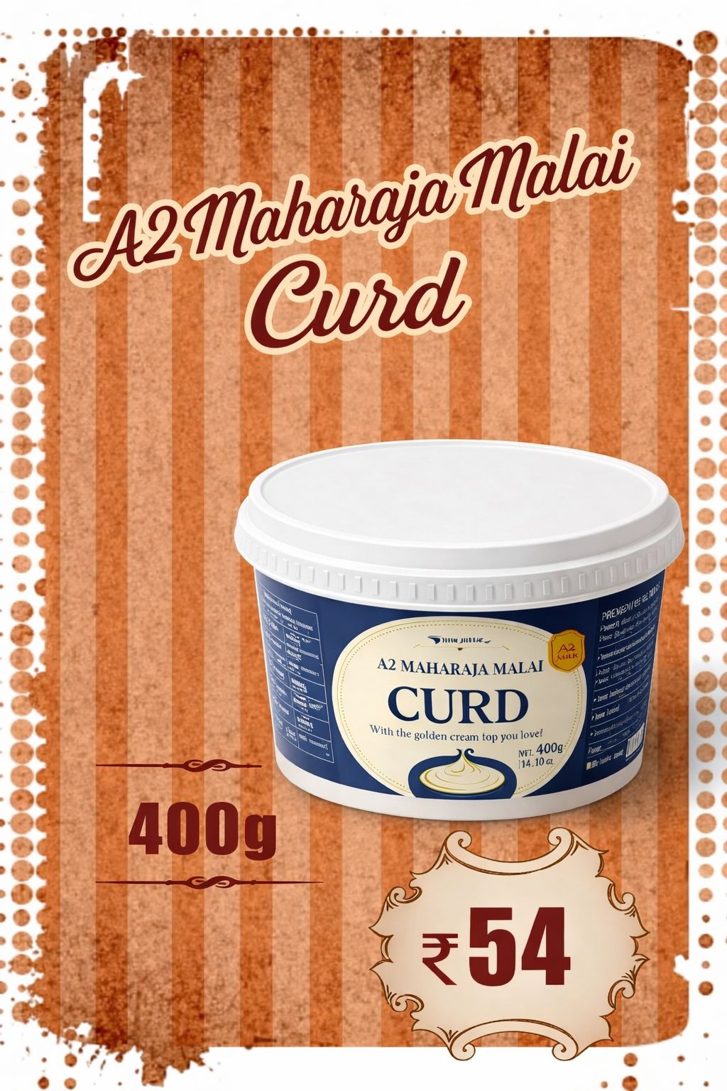 A2 Maharaja Malai  Curd